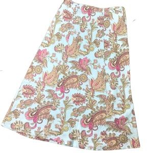 Vintage Tommy Hilfiger maxi linen skirt paisley